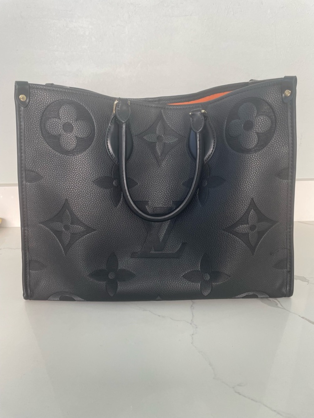 Large Black Monogram tote bag